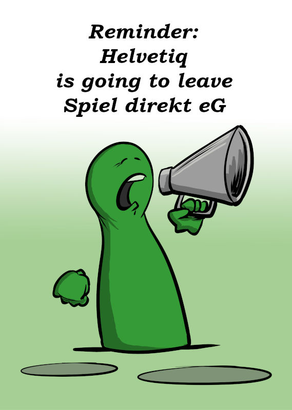 REMINDER: HELVETIQ IS LEAVING SPIEL DIREKT EG