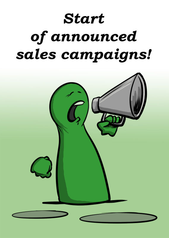 START OF SALES CAMPAIGNS