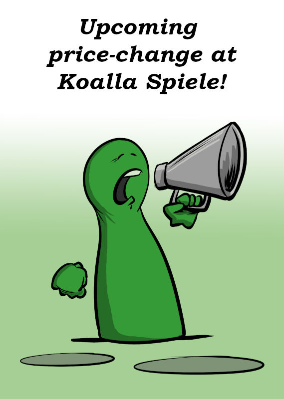 UPCOMING PRICE CHANGE AT KOALLA SPIELE