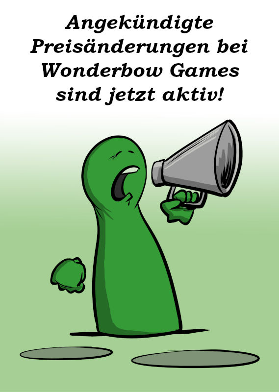 PREISÄNDERUNGEN BEI WONDERBOW GAMES SIND JETZT AKTIV