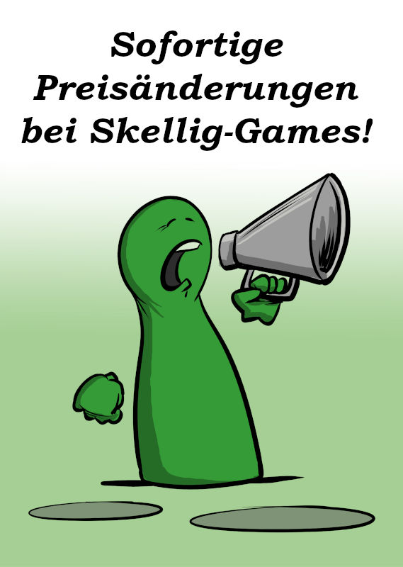 SOFORTIGE PREISÄNDERUNG BEI SKELLIG-GAMES