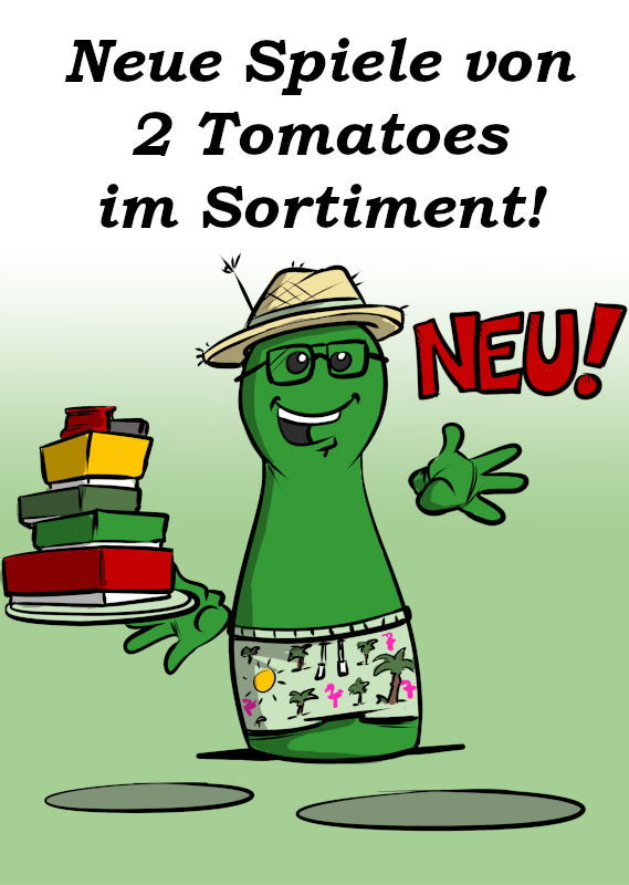 NEUE SPIELE VON 2 TOMATOES IM SORTIMENT