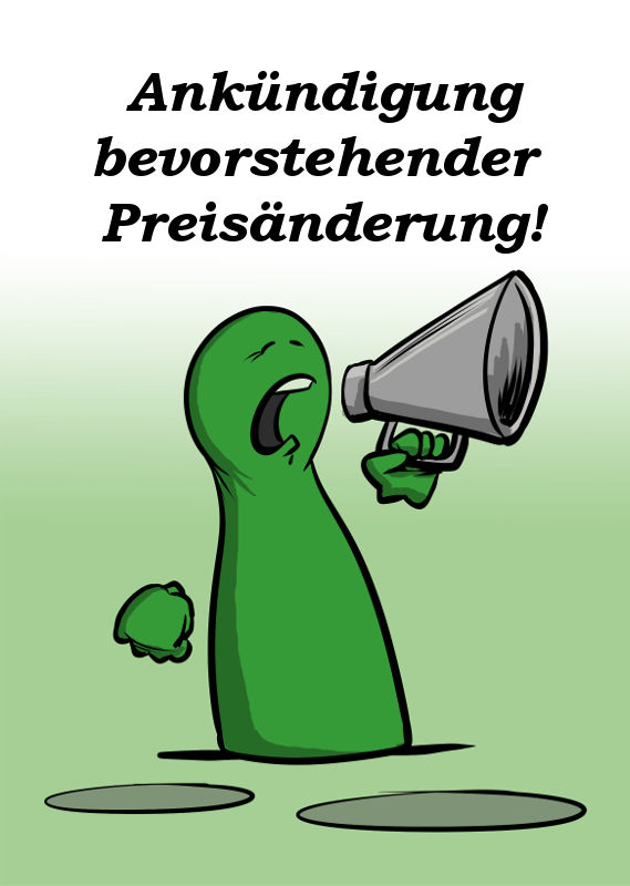 ANKÜNDIGUNG BEVORSTEHENDER PREISÄNDERUNG GOLEM RUN