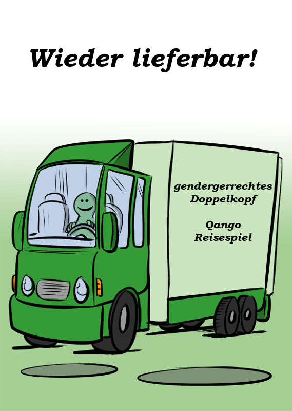 GENDERGERECHTES DOPPELKOPF UND QANGO REISESPIEL SIND WIEDER LIEFERBAR