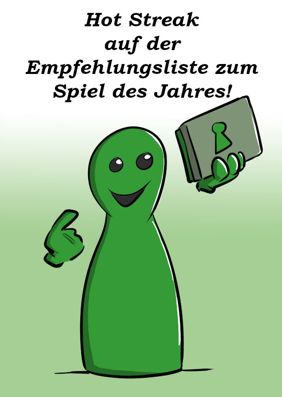 HOT STREAK AUF DER EMPFEHLUNGSLISTE ZUM SPIEL DES JAHRES
