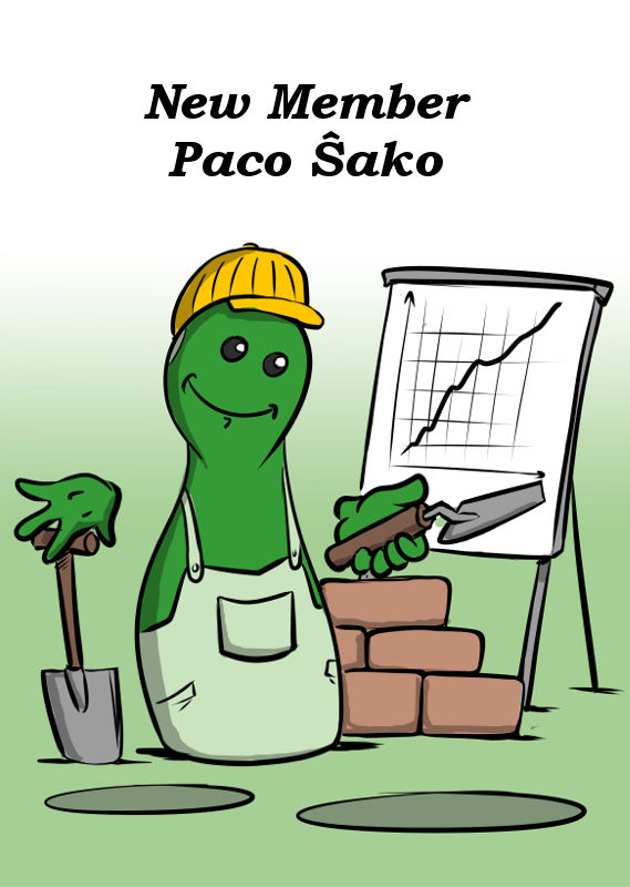 NEW MEMBER PACO ŜAKO WITH A NEW GAME