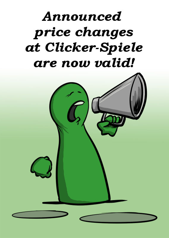 ANNOUNCED PRICE DECREASE FOR TITLE FROM CLICKER-SPIELE IS NOW VALID